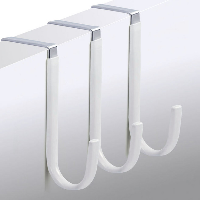 TheLiving 걸이식 논슬립 도어 후크, 화이트, 3개