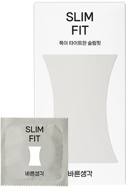 바른생각 슬림핏 콘돔, 12개입, 1개 - 쿠팡
