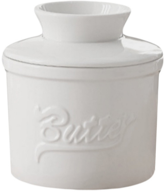 쿠리풀 버터 벨 상온 보관용기 화이트, 1개