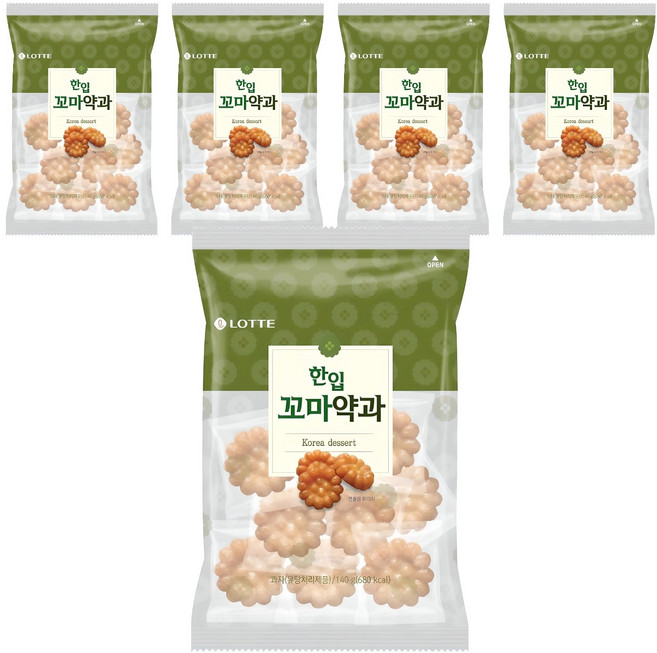 LOTTE 樂天 一口迷你藥菓, 140g, 5個
