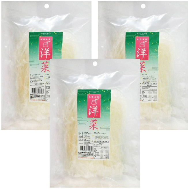 WON LAI WON 旺來旺 特級洋菜, 35g, 3包