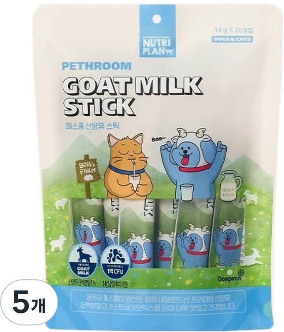 페스룸 산양유 스틱 20p, 280g, 5개