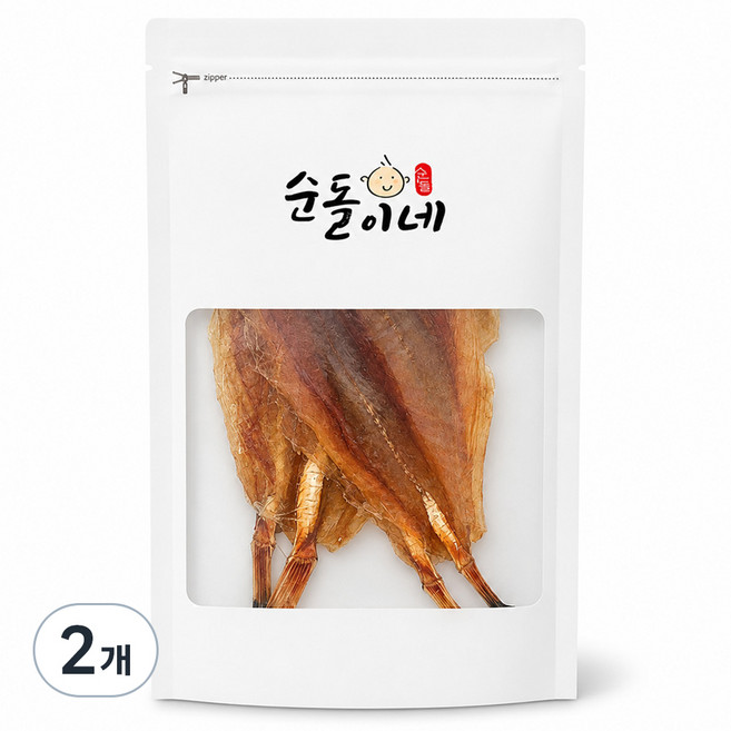 순돌이네 꼬리아귀포, 2개, 180g