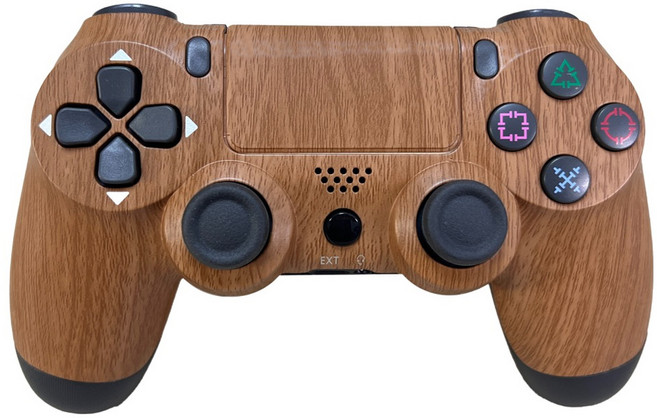 副廠 PS4手把 木紋, 1個, S03-P4-27