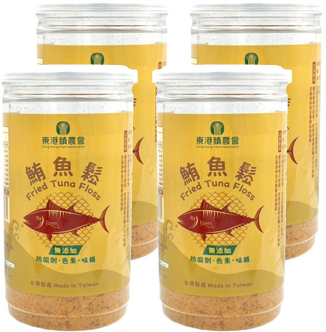 東港鎮農會 鮪魚鬆, 300g, 4罐