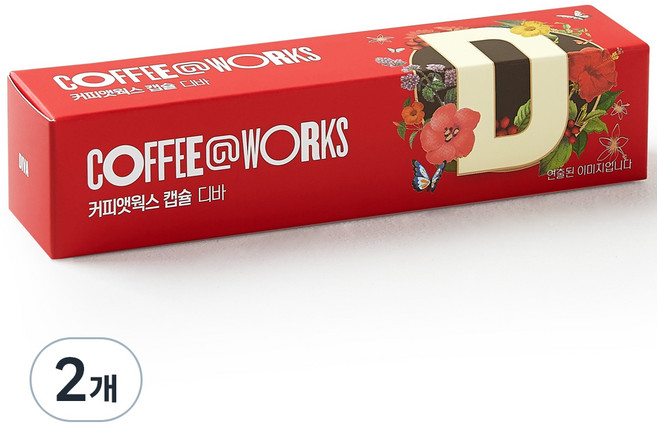커피앳웍스 디바 캡슐커피, 5g, 6개입, 2개