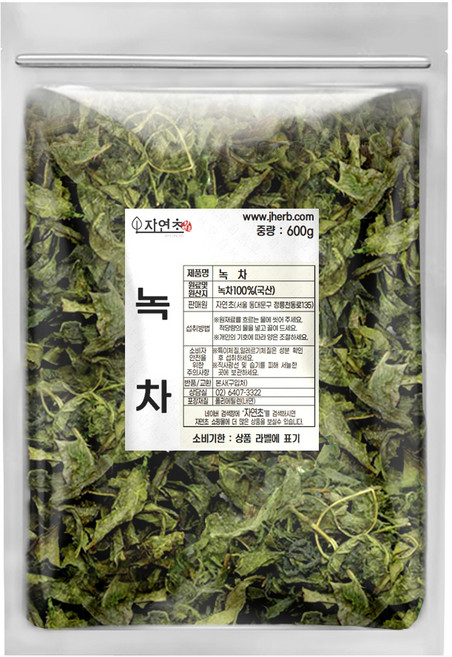 자연초 건조 녹차잎, 600g, 1개, 1개입