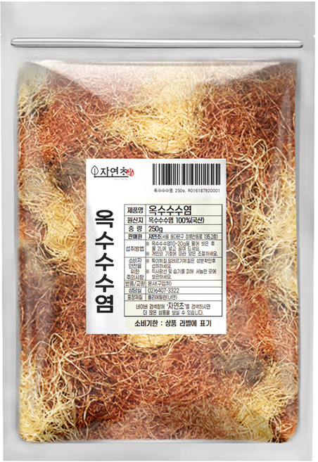 옥수수수염, 250g, 1개, 1개