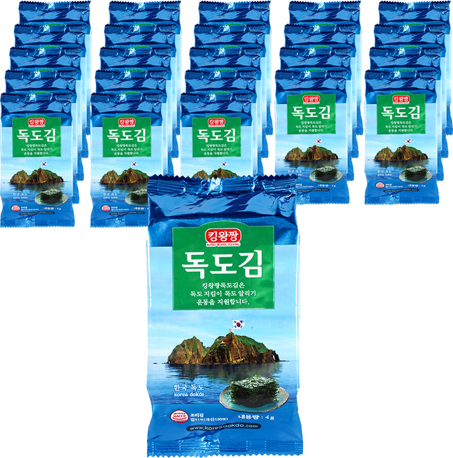 독도김 도시락김, 4g, 24개