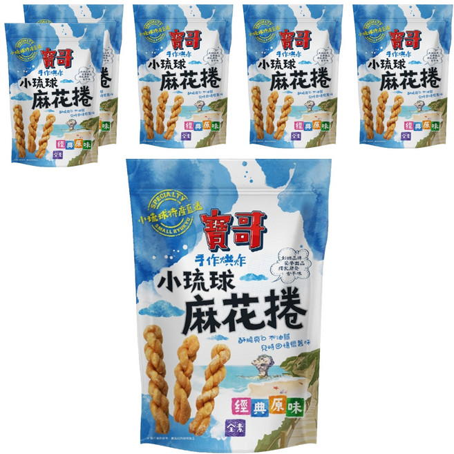寶哥 手工麻花捲 經典原味, 150g, 6包