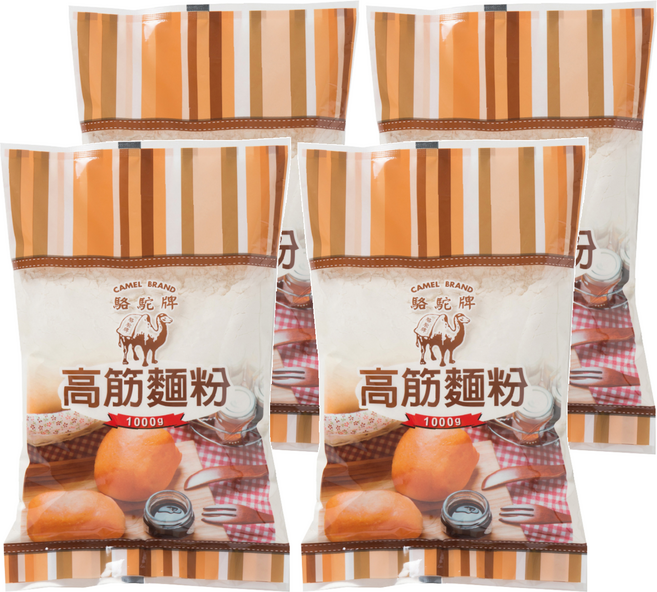 聯華製粉 駱駝牌 高筋麵粉, 1kg, 4包