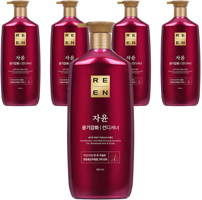 리엔 자윤 윤기강화 컨디셔너, 950ml, 5개