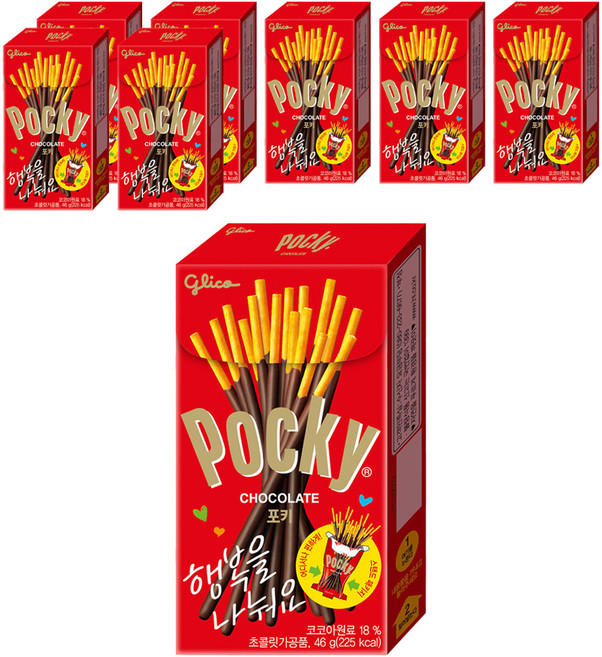 포키 초콜릿, 46g, 8개
