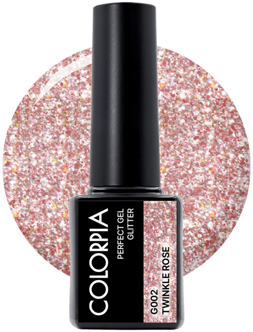칼라피아 원스텝 글리터 젤네일, G002 트윙클로즈, 6g, 1개