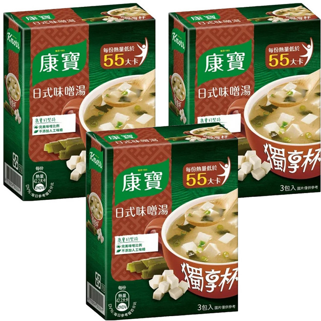 Knorr 康寶 獨享杯 日式味噌, 35.4g, 3盒
