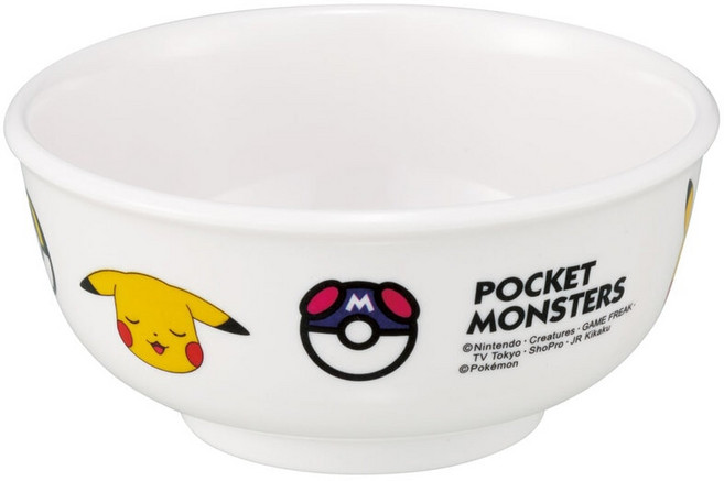 Skater Pokemon 塑膠美耐皿碗 10.5 x 4.8cm 240ml, White, 1個