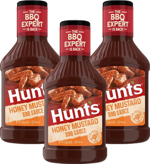 콘아그라 헌트 허니머스타드 바베큐소스, 510g, 3개