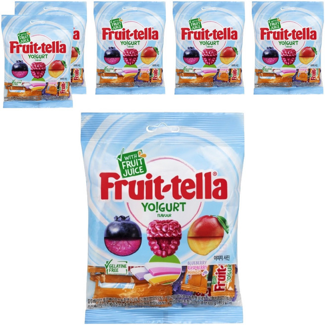 츄파춥스 후르트텔라 캔디 봉지 C1164, 100g, 6개