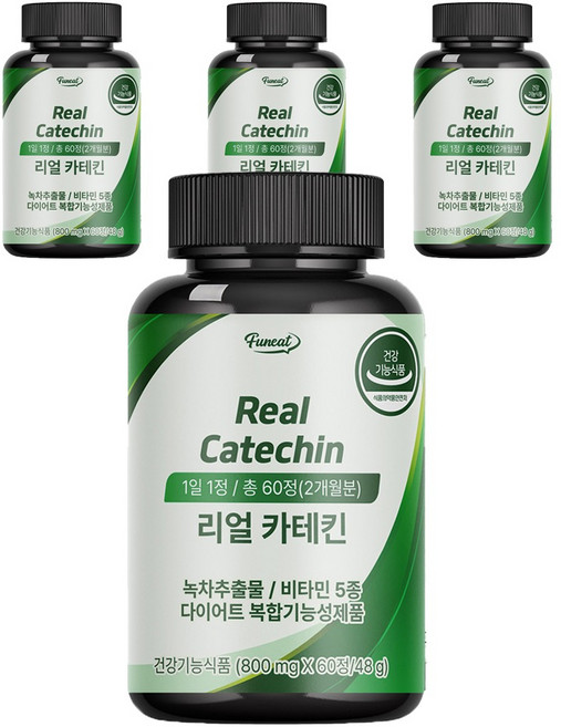 Funeat 兒茶素錠, 60顆, 4罐