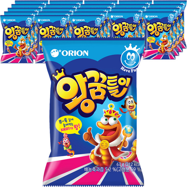 오리온 왕꿈틀이, 67g, 24개