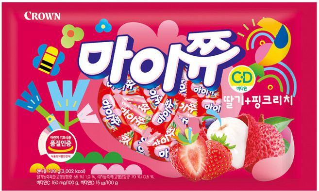 마이쮸 딸기핑크리치, 720g, 1개