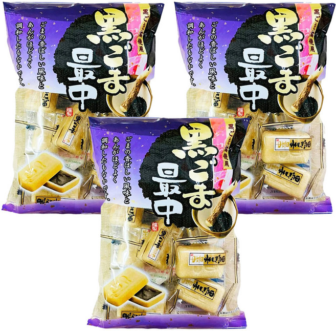幸福堂 黑芝麻最中, 150g, 3袋
