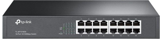 tp-link 16埠 10/100Mbps 商用交換器, 1個, TL-SF1016DS v4