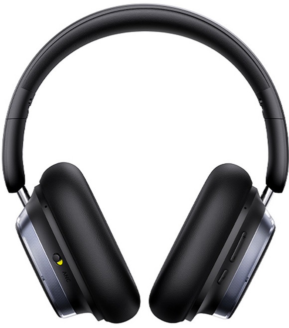 베이스어스 노이즈캔슬링 120시간 블루투스 5.4 무선 헤드셋, Bowie H1s -46dB, 블랙