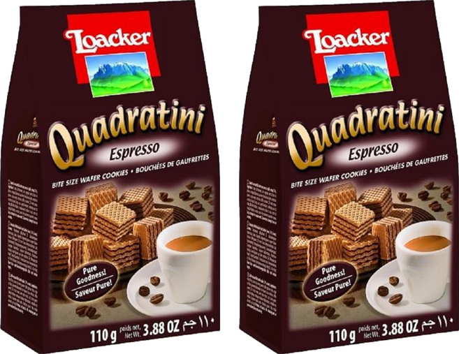 Loacker 萊佳哈斯 義式濃縮咖啡味, 110g, 2包