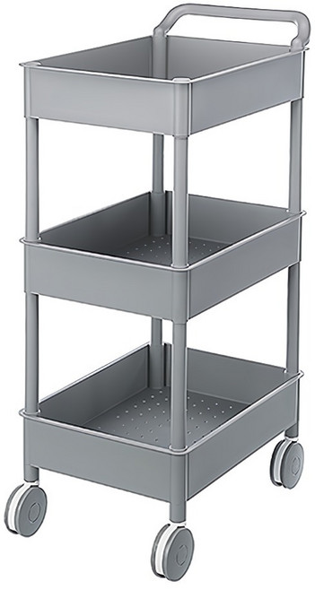 KEYWAY 聯府 大車輪推車三層 AQ603-3 518*345*898mm, 灰色, 3層, 1個