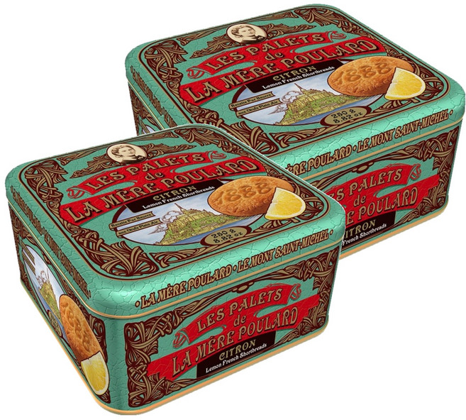 라메르폴라르 레몬팔렛 틴 과자쿠키, 250g, 2개