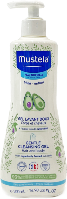 mustela 慕之恬廊 嬰兒洗髮沐浴雙潔乳, 500ml, 1瓶