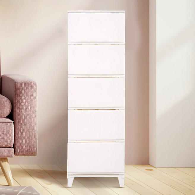 보노하우스 모던 에센셜 서랍장, 화이트, 5단