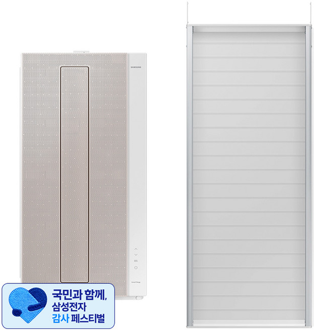 [삼성 감사 페스티벌] 삼성전자 19.2㎡(5.8평) BESPOKE 무풍 윈도우핏 에어컨 AW06C7155TWAZ + 설치키트 세트 방문설치, AW06C7155TWA, 단품 + 설치키트 105cm