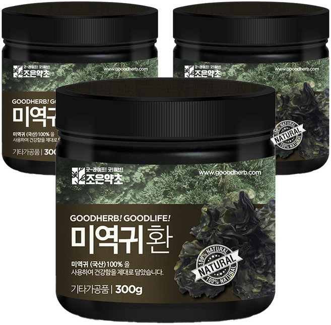 조은약초 프리미엄 미역귀환, 3개, 300g