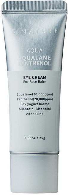 S.NATURE 水潤角鯊烷泛醇全臉可用眼霜, 25ml, 1個