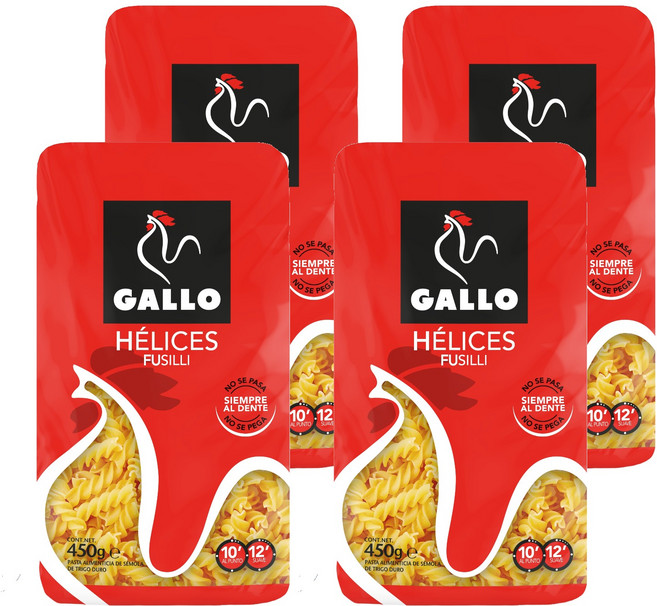 GALLO 푸실리, 450g, 4개