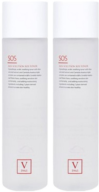 파우 스킨솔루션 SOS 토너, 2개, 150ml