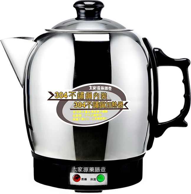 大家源 不鏽鋼藥膳壺 台灣製 4L, TCY-335