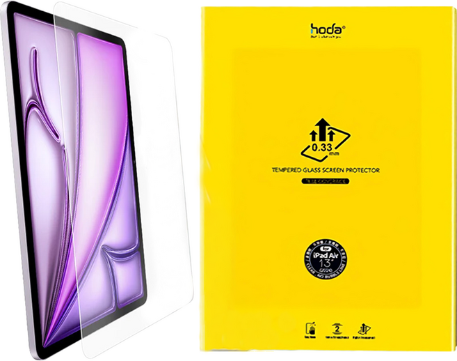 HODA 好貼 玻璃貼, 全透明, 1個