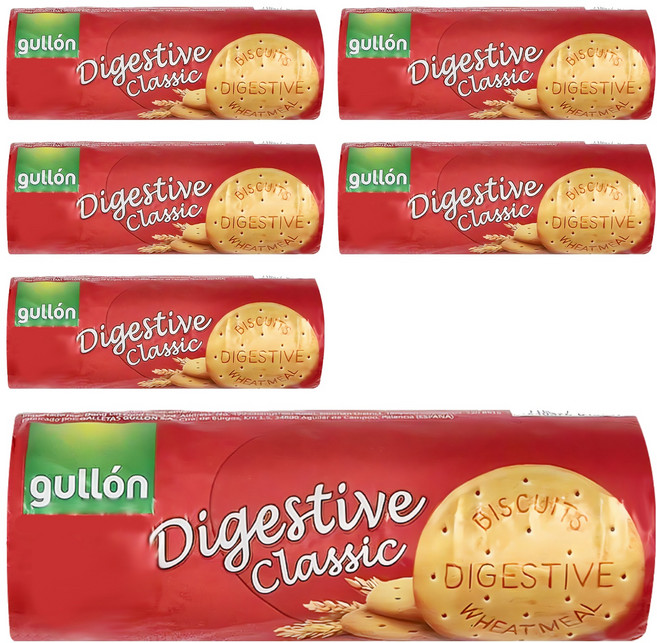 gullon 穀優 全麥消化餅乾, 400g, 6包