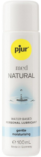 pjur-med NATURAL glide 專業抗敏植萃保濕水性潤滑液 100ml, 1瓶