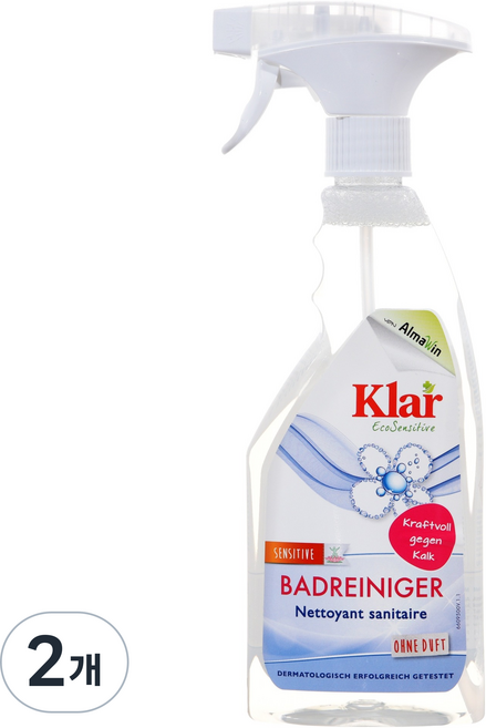 클라 무향 욕실 청소용 세정제, 2개, 500ml