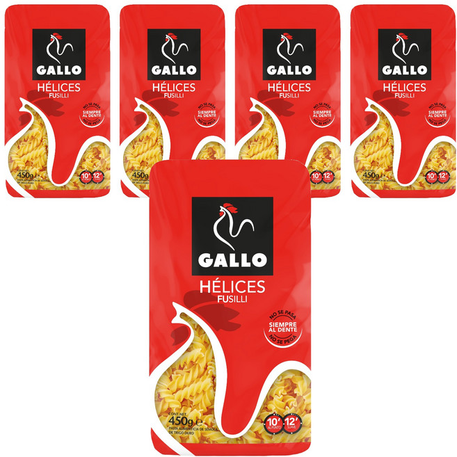 西班牙 GALLO 公雞牌 螺旋麵, 450g, 5個