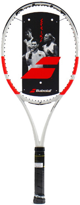바볼랏 2024 퓨어스트라이크 98 라켓 16 x 19 305g, 화이트 + 레드, 1개