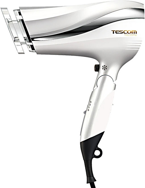 TESCOM TID2200TW 防靜電吹風機 1500W大風量速乾 修護離子技術, 珍珠白