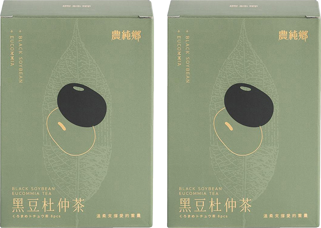農純鄉 黑豆杜仲茶, 100ml, 8包, 2盒