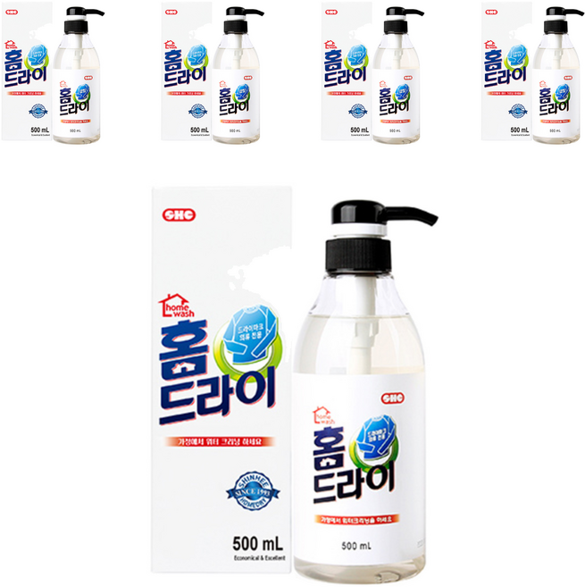 신희 홈워시 홈드라이세제 본품, 500ml, 5개