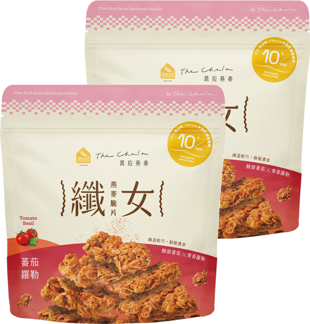 The Chala 蕎拉燕麥 纖女燕麥脆片 番茄羅勒, 150g, 2包