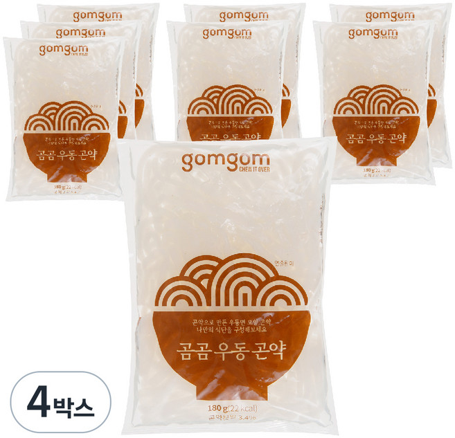 곰곰 우동 곤약, 1.44kg, 4박스